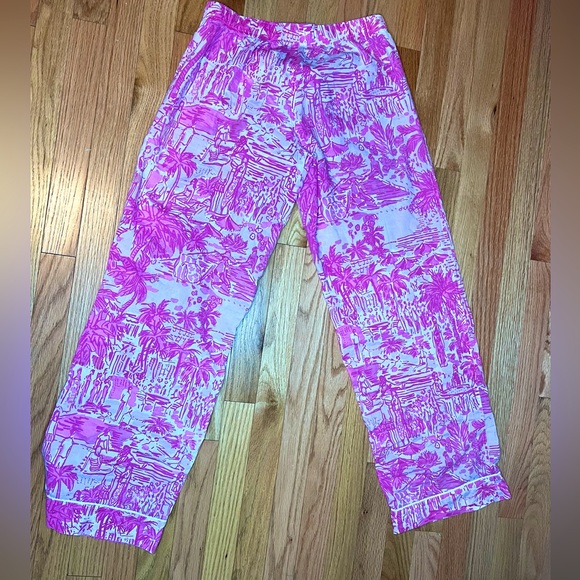 LILLY PULITZER Pants RULE BREAKERS Paradise Pink SIZE SMALL - Picture 3 of 4